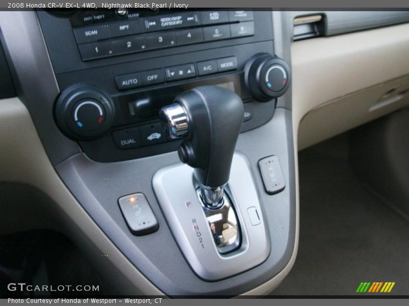Nighthawk Black Pearl / Ivory 2008 Honda CR-V EX-L 4WD