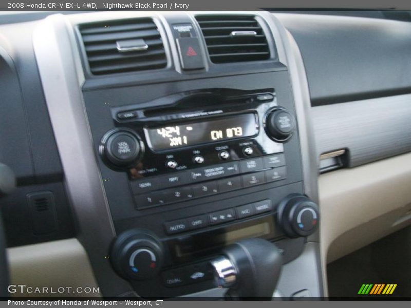 Nighthawk Black Pearl / Ivory 2008 Honda CR-V EX-L 4WD