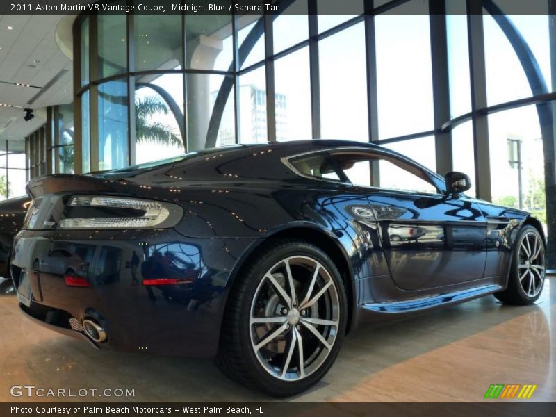 Midnight Blue / Sahara Tan 2011 Aston Martin V8 Vantage Coupe