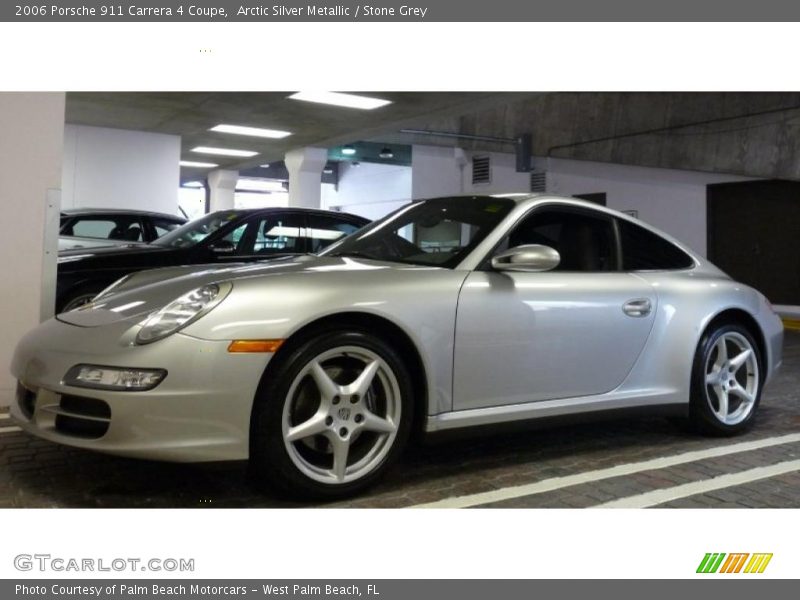 Arctic Silver Metallic / Stone Grey 2006 Porsche 911 Carrera 4 Coupe