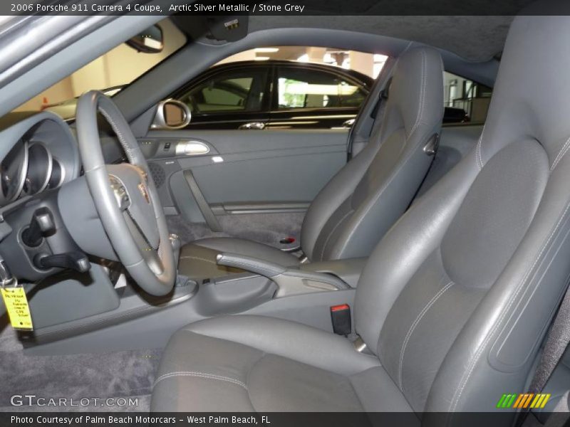 Arctic Silver Metallic / Stone Grey 2006 Porsche 911 Carrera 4 Coupe