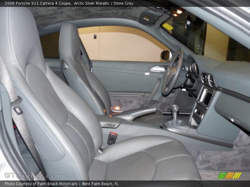 Arctic Silver Metallic / Stone Grey 2006 Porsche 911 Carrera 4 Coupe