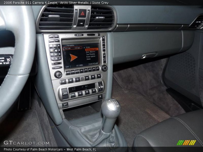 Arctic Silver Metallic / Stone Grey 2006 Porsche 911 Carrera 4 Coupe