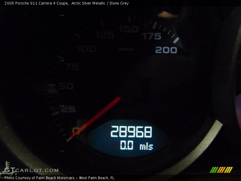 Arctic Silver Metallic / Stone Grey 2006 Porsche 911 Carrera 4 Coupe
