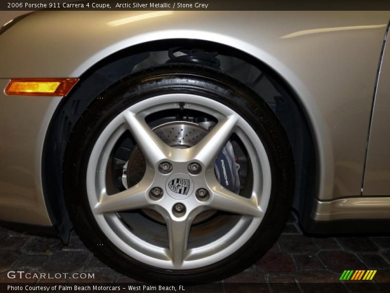 Arctic Silver Metallic / Stone Grey 2006 Porsche 911 Carrera 4 Coupe