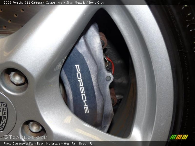 Arctic Silver Metallic / Stone Grey 2006 Porsche 911 Carrera 4 Coupe