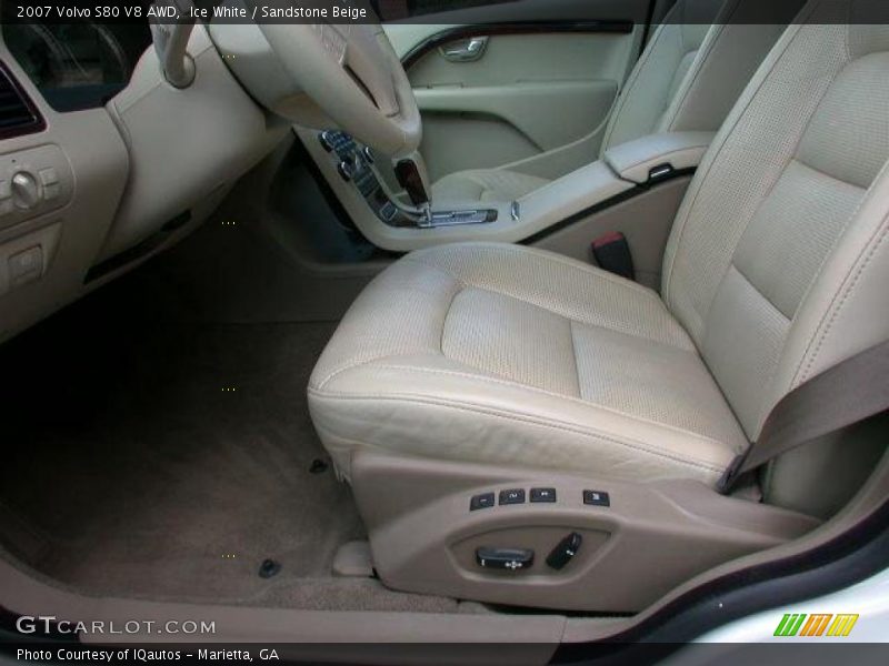 Ice White / Sandstone Beige 2007 Volvo S80 V8 AWD