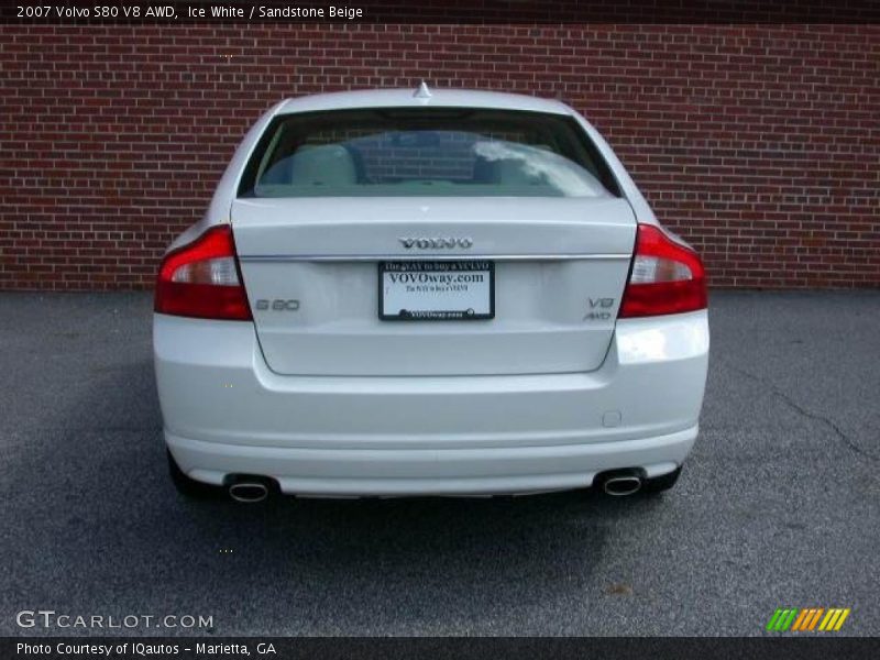 Ice White / Sandstone Beige 2007 Volvo S80 V8 AWD