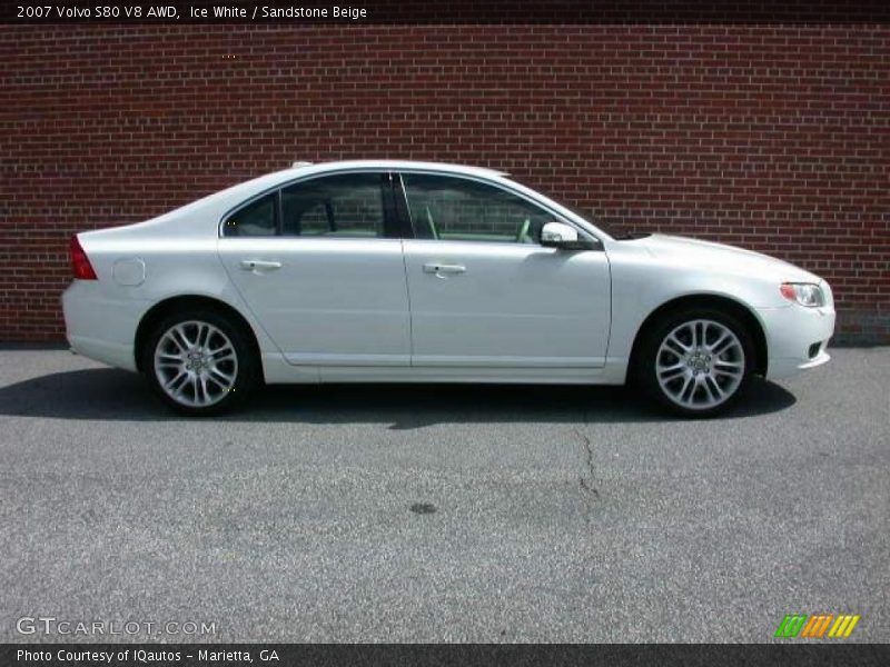 Ice White / Sandstone Beige 2007 Volvo S80 V8 AWD