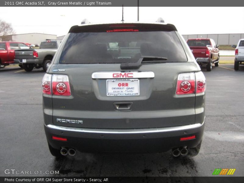 Gray Green Metallic / Light Titanium 2011 GMC Acadia SLT