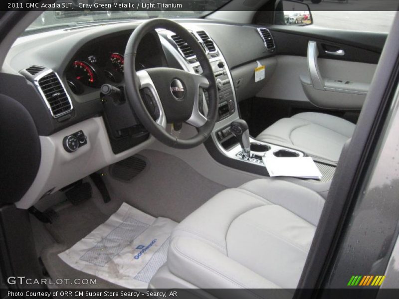 Gray Green Metallic / Light Titanium 2011 GMC Acadia SLT