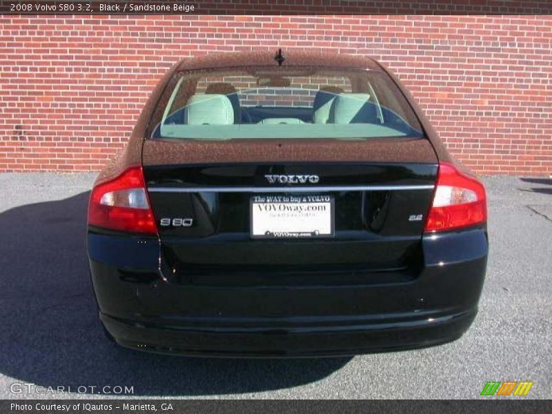 Black / Sandstone Beige 2008 Volvo S80 3.2