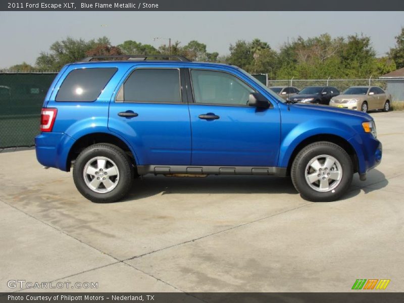 Blue Flame Metallic / Stone 2011 Ford Escape XLT