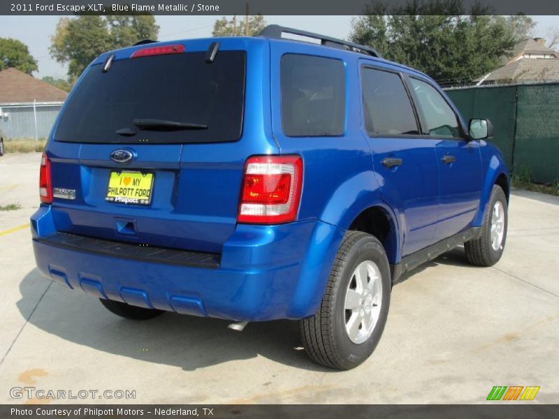 Blue Flame Metallic / Stone 2011 Ford Escape XLT