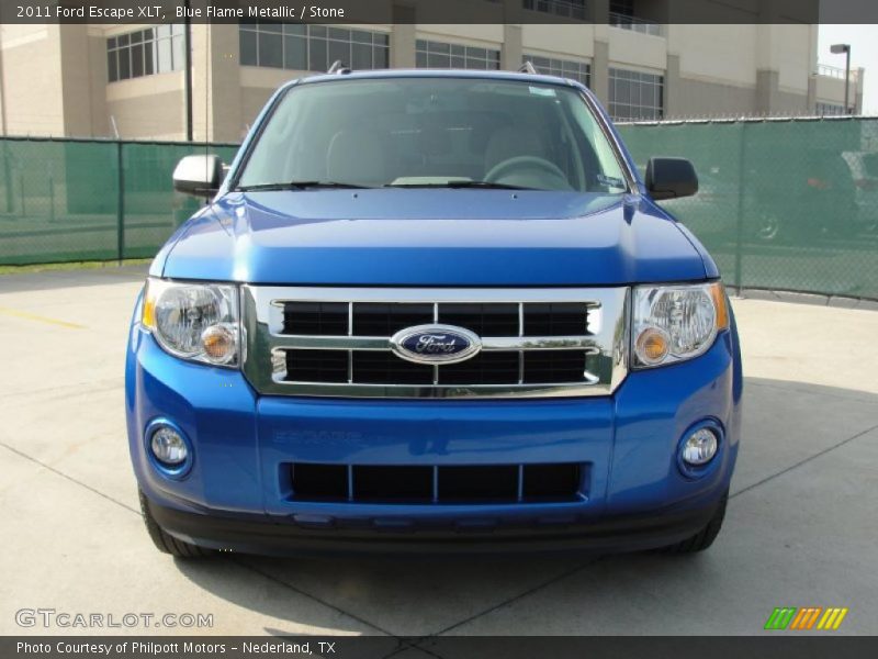 Blue Flame Metallic / Stone 2011 Ford Escape XLT