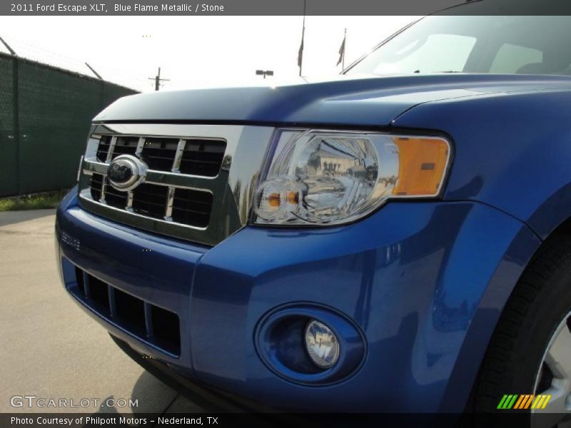 Blue Flame Metallic / Stone 2011 Ford Escape XLT