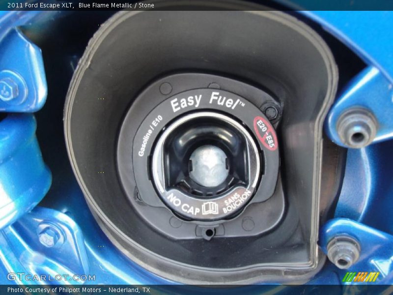 Blue Flame Metallic / Stone 2011 Ford Escape XLT