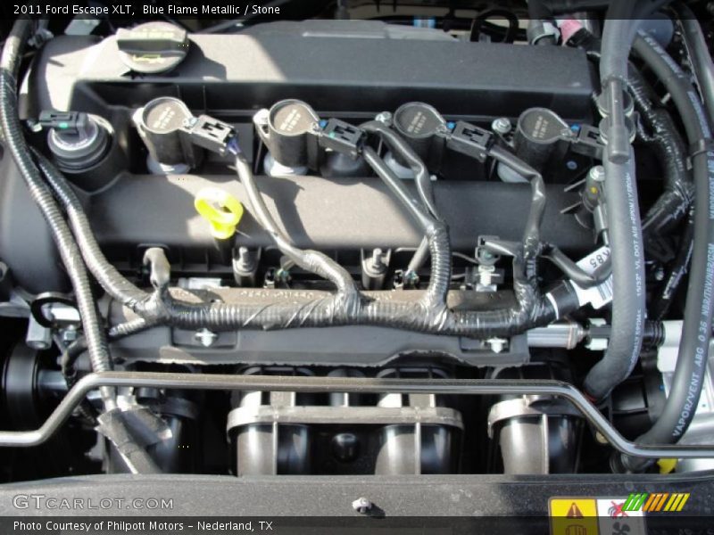 Blue Flame Metallic / Stone 2011 Ford Escape XLT