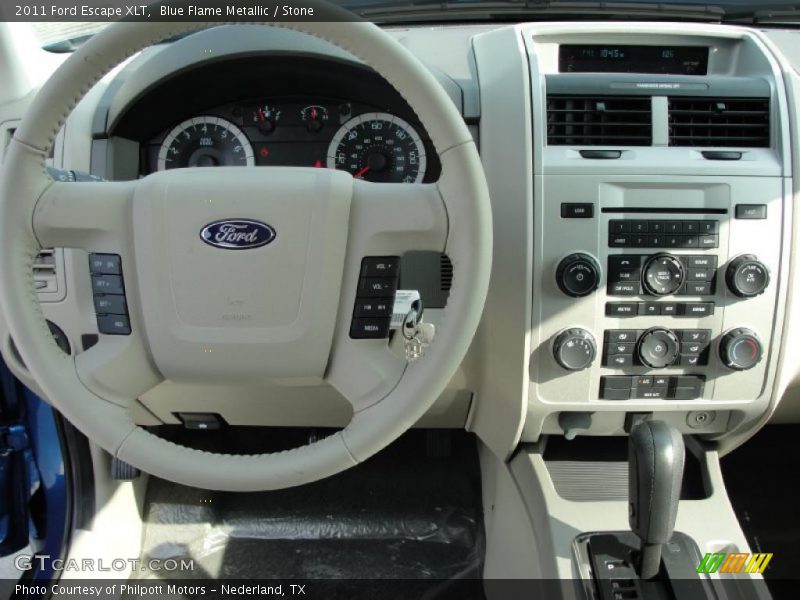 Blue Flame Metallic / Stone 2011 Ford Escape XLT