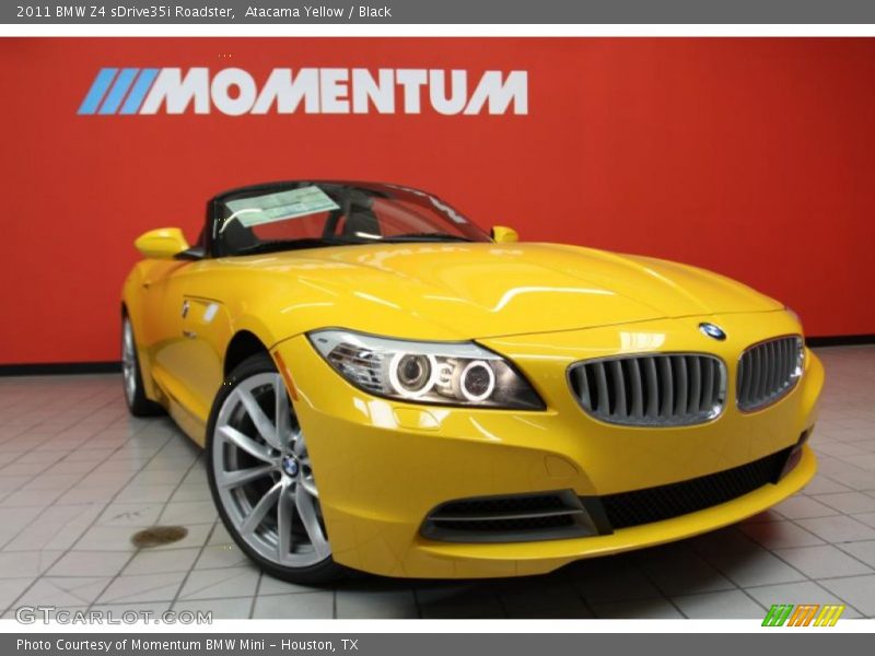Atacama Yellow / Black 2011 BMW Z4 sDrive35i Roadster