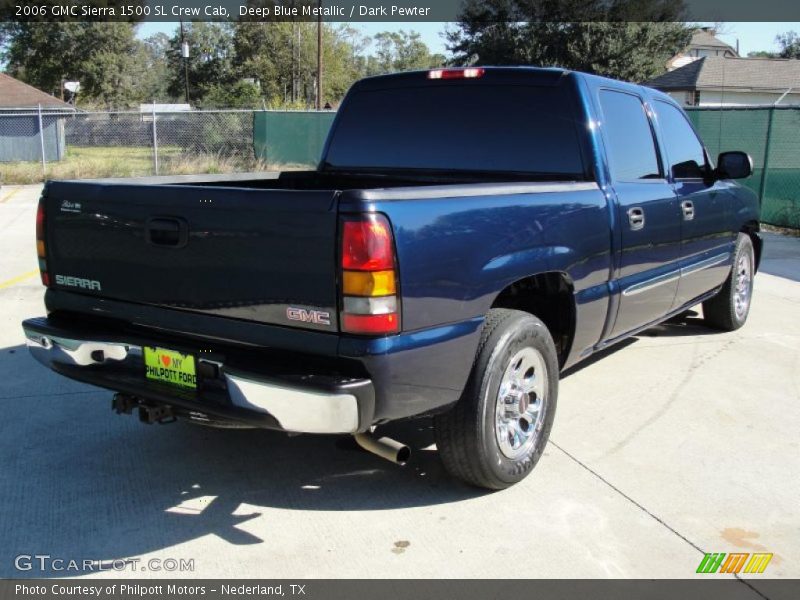 Deep Blue Metallic / Dark Pewter 2006 GMC Sierra 1500 SL Crew Cab