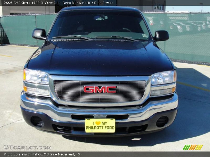 Deep Blue Metallic / Dark Pewter 2006 GMC Sierra 1500 SL Crew Cab