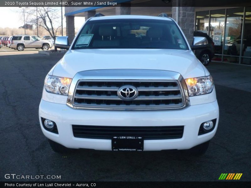 Super White / Sand Beige 2010 Toyota Sequoia Limited 4WD