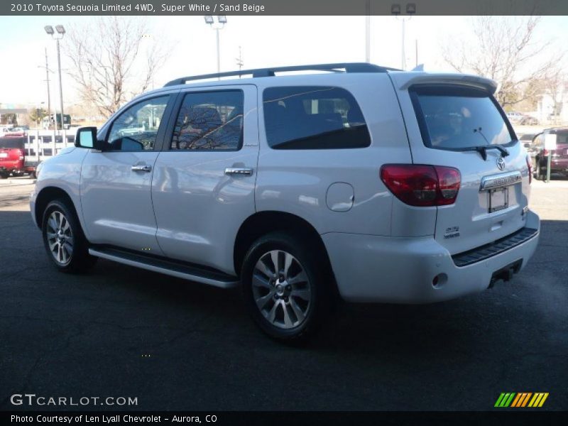 Super White / Sand Beige 2010 Toyota Sequoia Limited 4WD