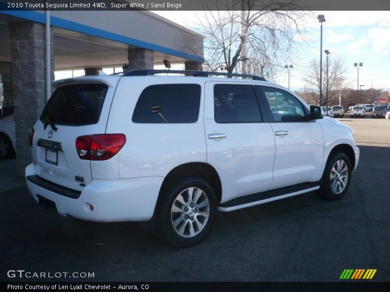 Super White / Sand Beige 2010 Toyota Sequoia Limited 4WD