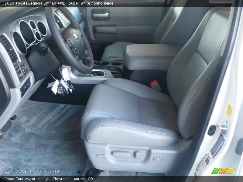 Super White / Sand Beige 2010 Toyota Sequoia Limited 4WD