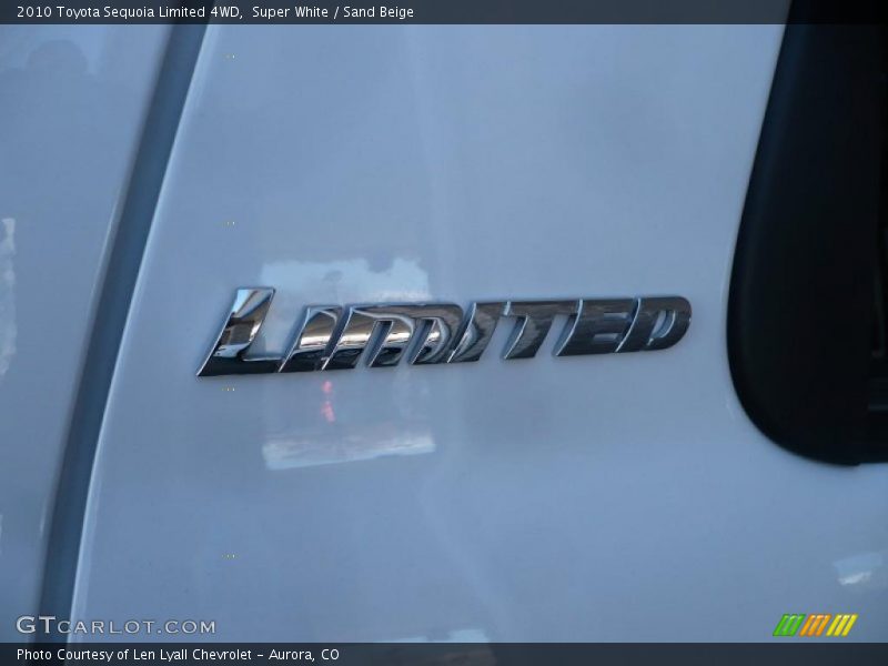 Super White / Sand Beige 2010 Toyota Sequoia Limited 4WD