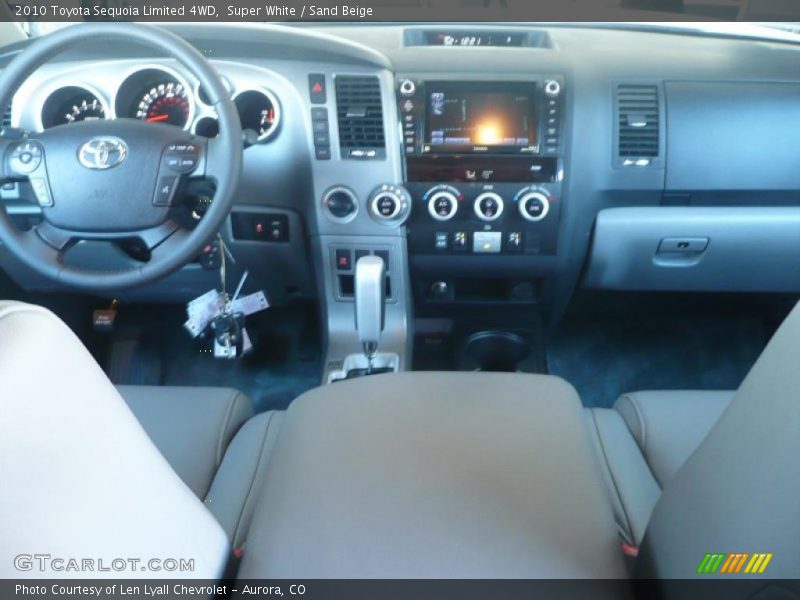 Super White / Sand Beige 2010 Toyota Sequoia Limited 4WD