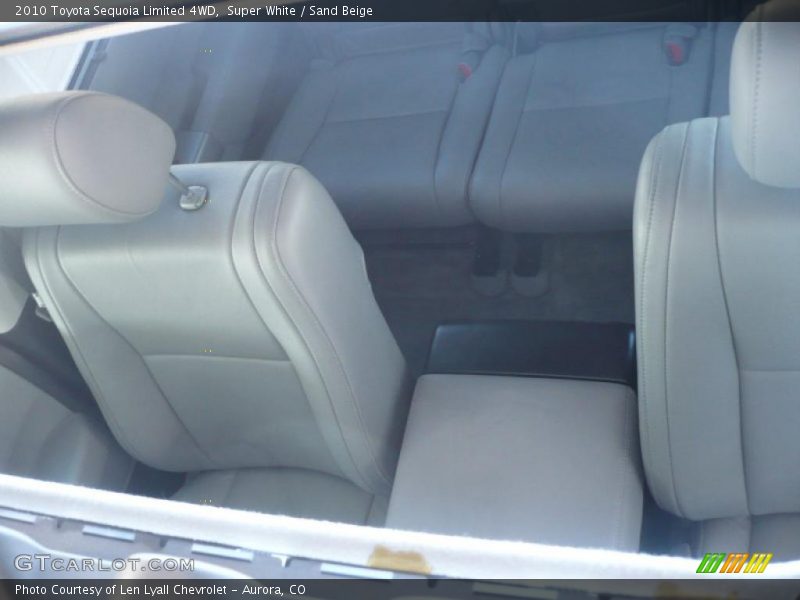 Super White / Sand Beige 2010 Toyota Sequoia Limited 4WD