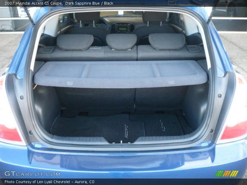Dark Sapphire Blue / Black 2007 Hyundai Accent GS Coupe