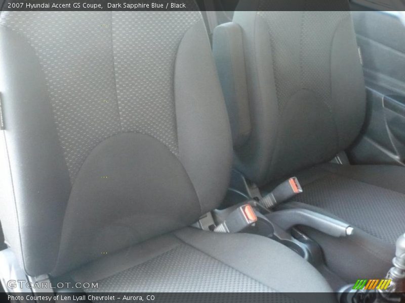 Dark Sapphire Blue / Black 2007 Hyundai Accent GS Coupe