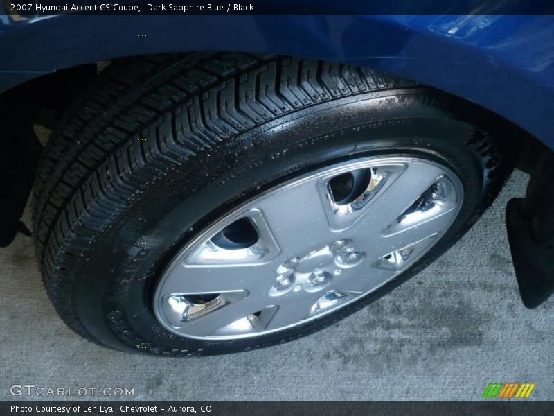 Dark Sapphire Blue / Black 2007 Hyundai Accent GS Coupe