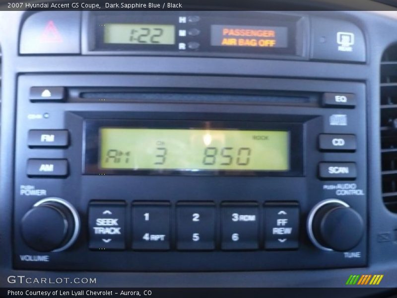 Dark Sapphire Blue / Black 2007 Hyundai Accent GS Coupe