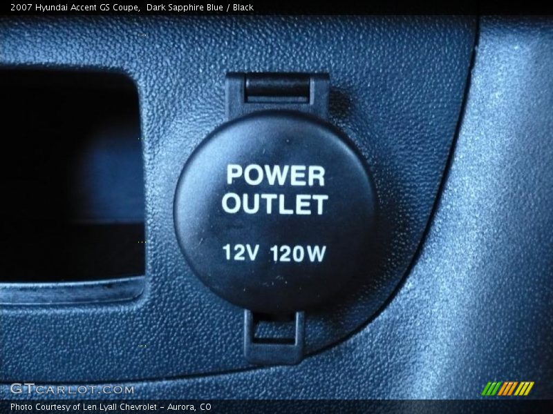 Dark Sapphire Blue / Black 2007 Hyundai Accent GS Coupe