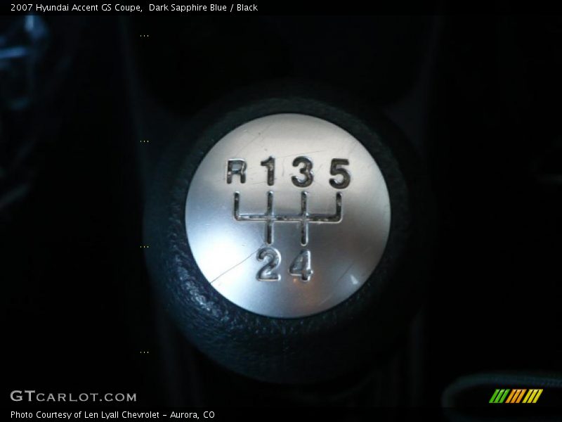 Dark Sapphire Blue / Black 2007 Hyundai Accent GS Coupe