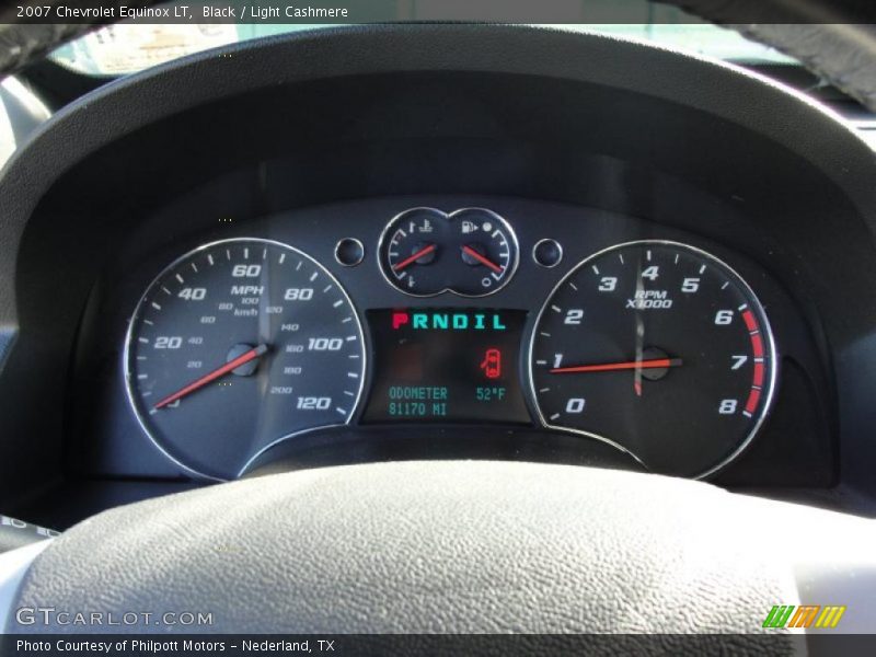 Black / Light Cashmere 2007 Chevrolet Equinox LT