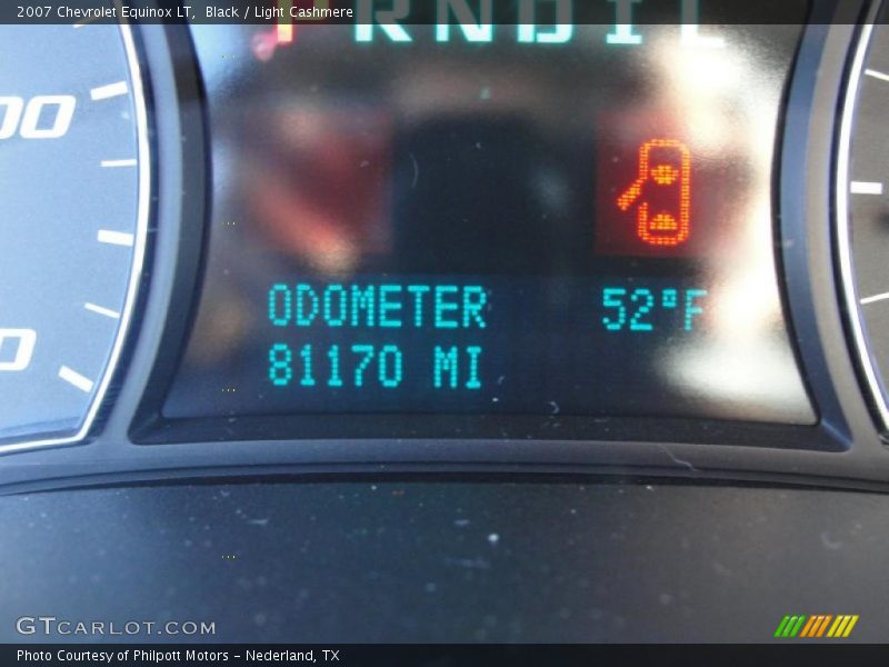 Black / Light Cashmere 2007 Chevrolet Equinox LT