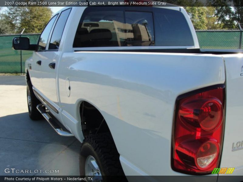 Bright White / Medium Slate Gray 2007 Dodge Ram 2500 Lone Star Edition Quad Cab 4x4