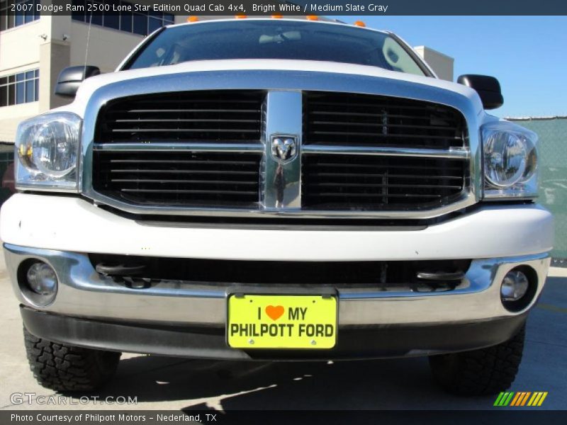 Bright White / Medium Slate Gray 2007 Dodge Ram 2500 Lone Star Edition Quad Cab 4x4