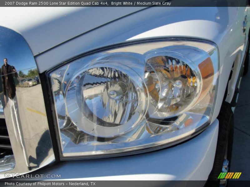Bright White / Medium Slate Gray 2007 Dodge Ram 2500 Lone Star Edition Quad Cab 4x4
