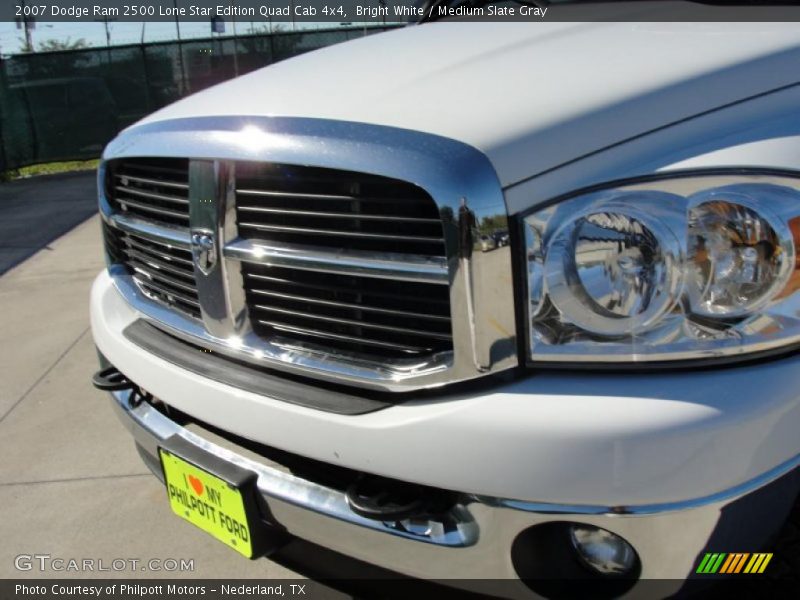 Bright White / Medium Slate Gray 2007 Dodge Ram 2500 Lone Star Edition Quad Cab 4x4