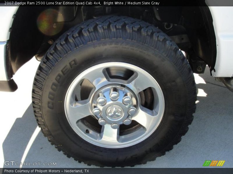 Bright White / Medium Slate Gray 2007 Dodge Ram 2500 Lone Star Edition Quad Cab 4x4