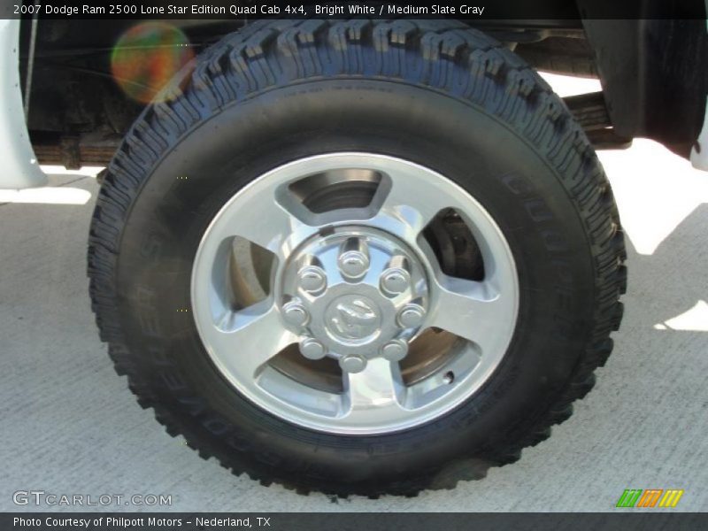 Bright White / Medium Slate Gray 2007 Dodge Ram 2500 Lone Star Edition Quad Cab 4x4