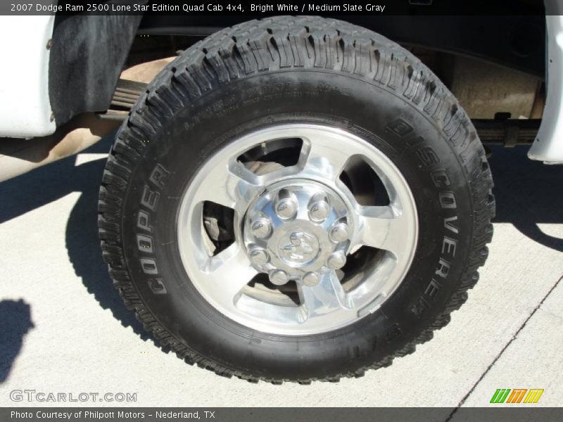 Bright White / Medium Slate Gray 2007 Dodge Ram 2500 Lone Star Edition Quad Cab 4x4