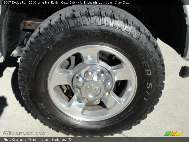 Bright White / Medium Slate Gray 2007 Dodge Ram 2500 Lone Star Edition Quad Cab 4x4