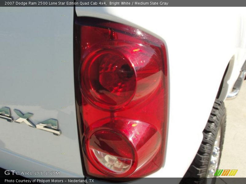 Bright White / Medium Slate Gray 2007 Dodge Ram 2500 Lone Star Edition Quad Cab 4x4